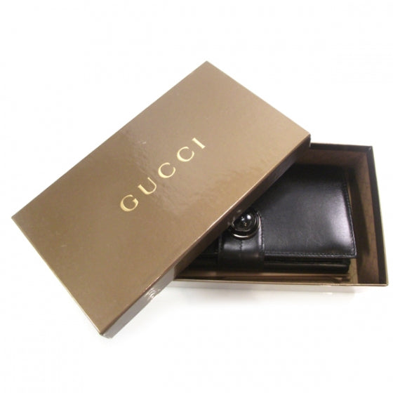 Gucci Leather Galaxy Continental Wallet Metallic Black 3 of 8