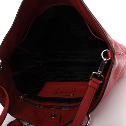 Prada Vitello Daino Tote Rosso 5 of 10