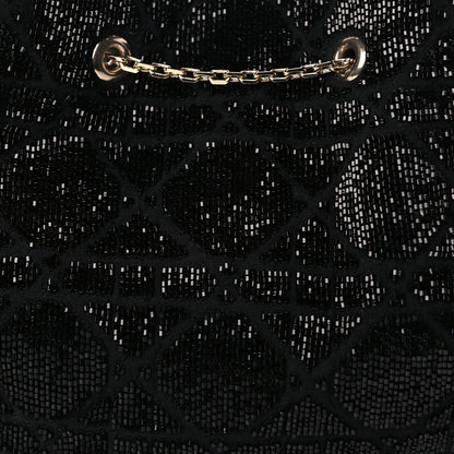 Christian Dior Embroidered Beaded Dream Bucket Bag  Black 7 of 9