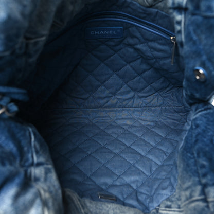 Chanel Denim Quilted Small Chanel 22 Blue 6 of 11