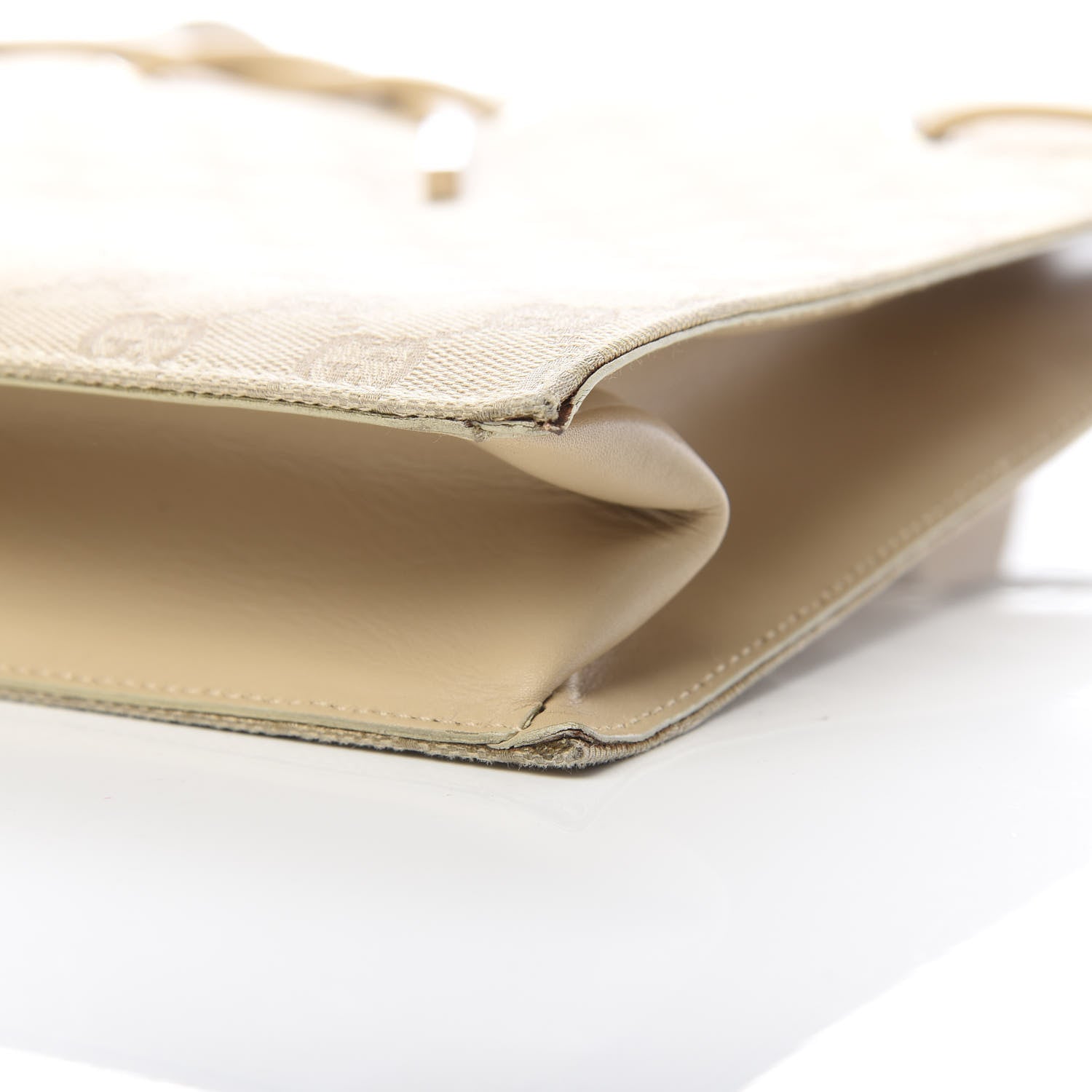 Gucci Monogram Drawstring Bag Beige 10 of 13