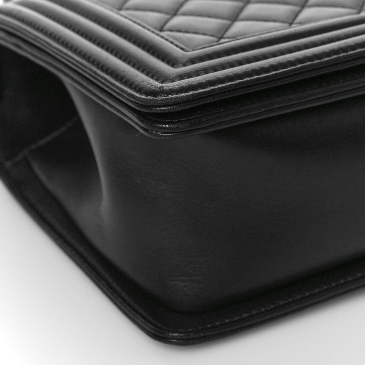 Chanel Lambskin Quilted Medium Boy Flap Black 8 of 11