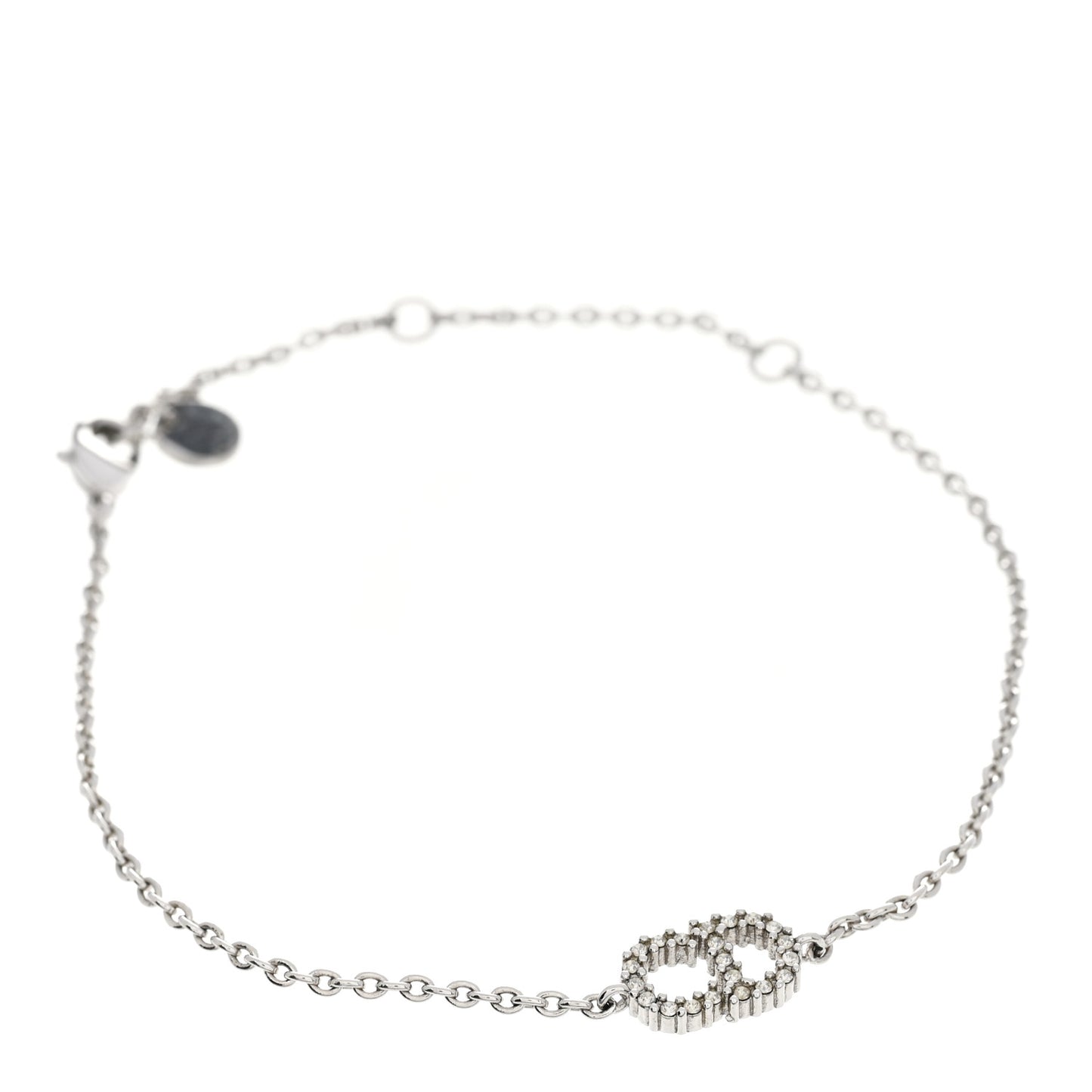 Crystal CD Bracelet Silver