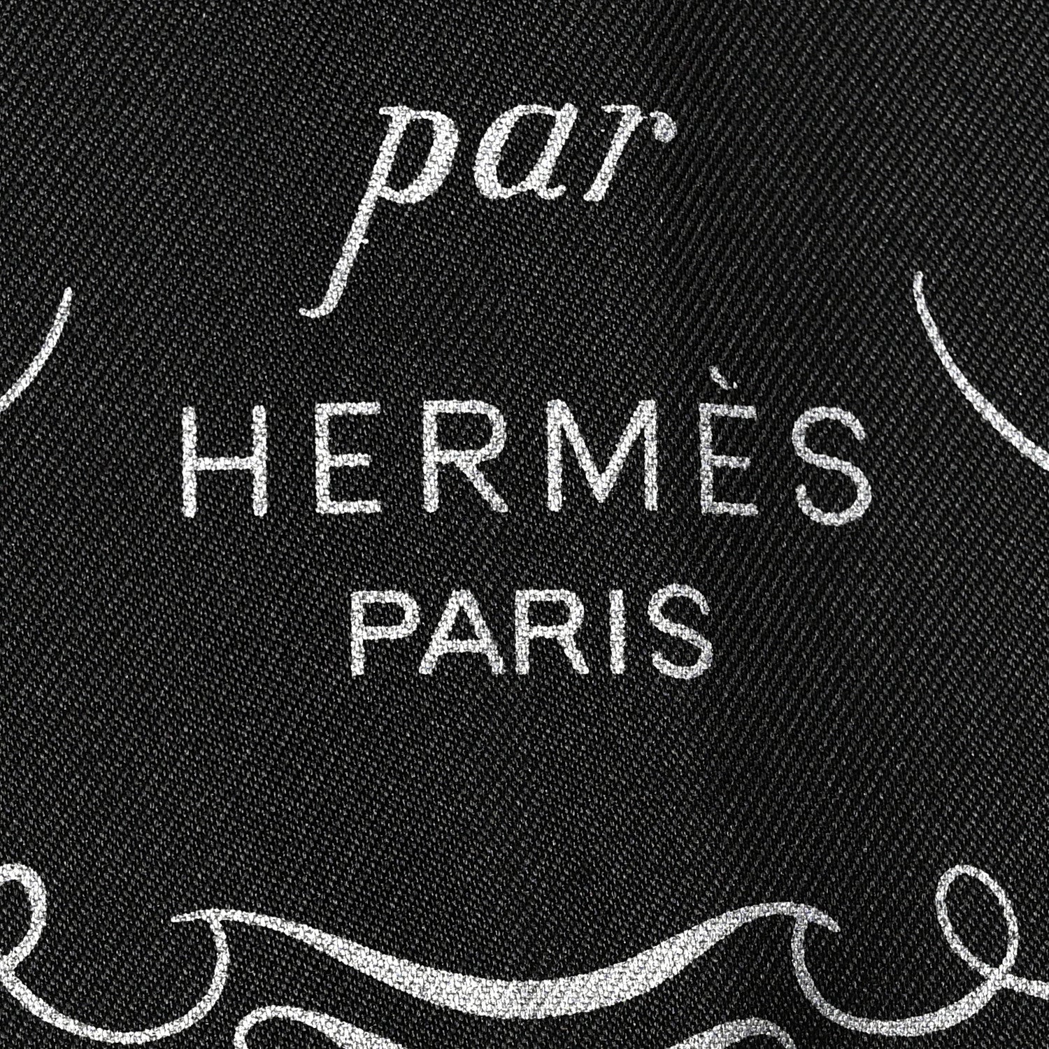 Hermes Silk Brides Fleuries Scarf 90 Black White Multicolor 2 of 7