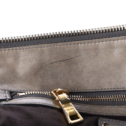 Prada Vitello Shine Bauletto Argilla 10 of 22