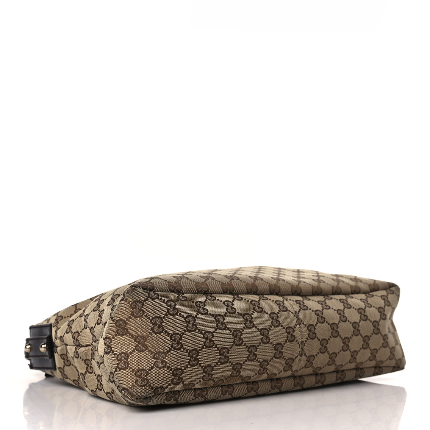 Monogram Medium Horsebit Chain Hobo Dark Brown