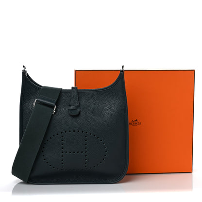 Hermes Taurillon Clemence Evelyne III PM Vert Cypress 8 of 8