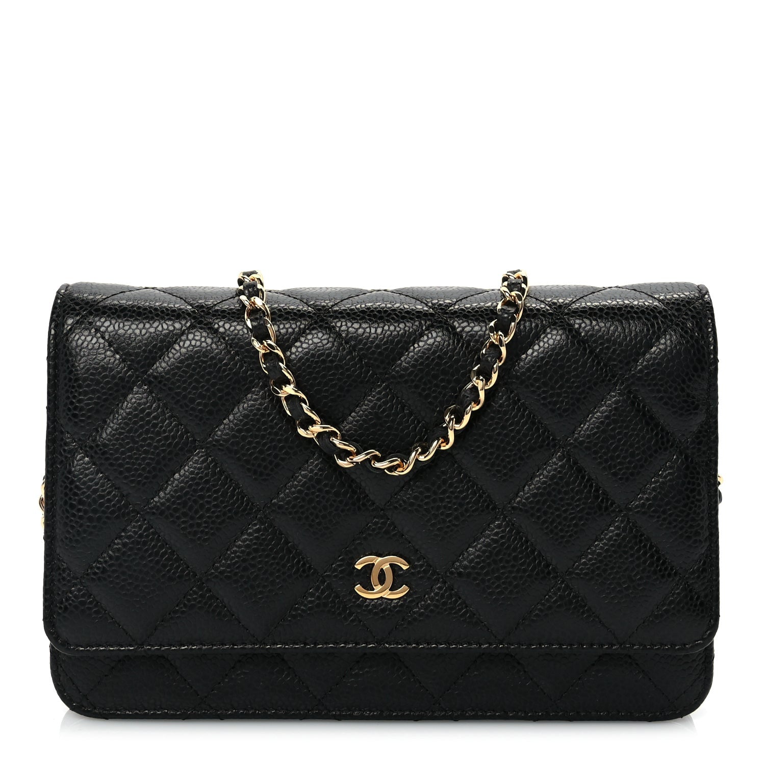 Chanel Caviar Quilted Wallet On Chain WOC Black 1 of 9