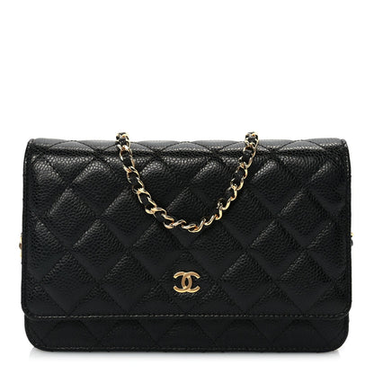 Chanel Caviar Quilted Wallet On Chain WOC Black 1 of 9