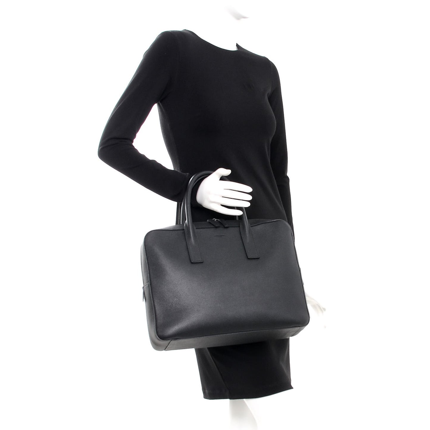 Grain de Poudre Medium Museum Briefcase Black