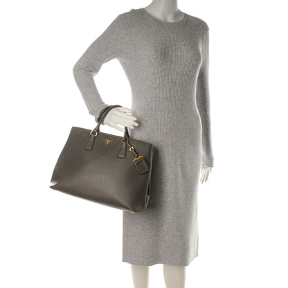 Prada Saffiano Lux Large Tote Grafite 2 of 10