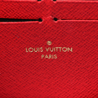 Louis Vuitton Damier Ebene Clemence Wallet Cherry 6 of 8