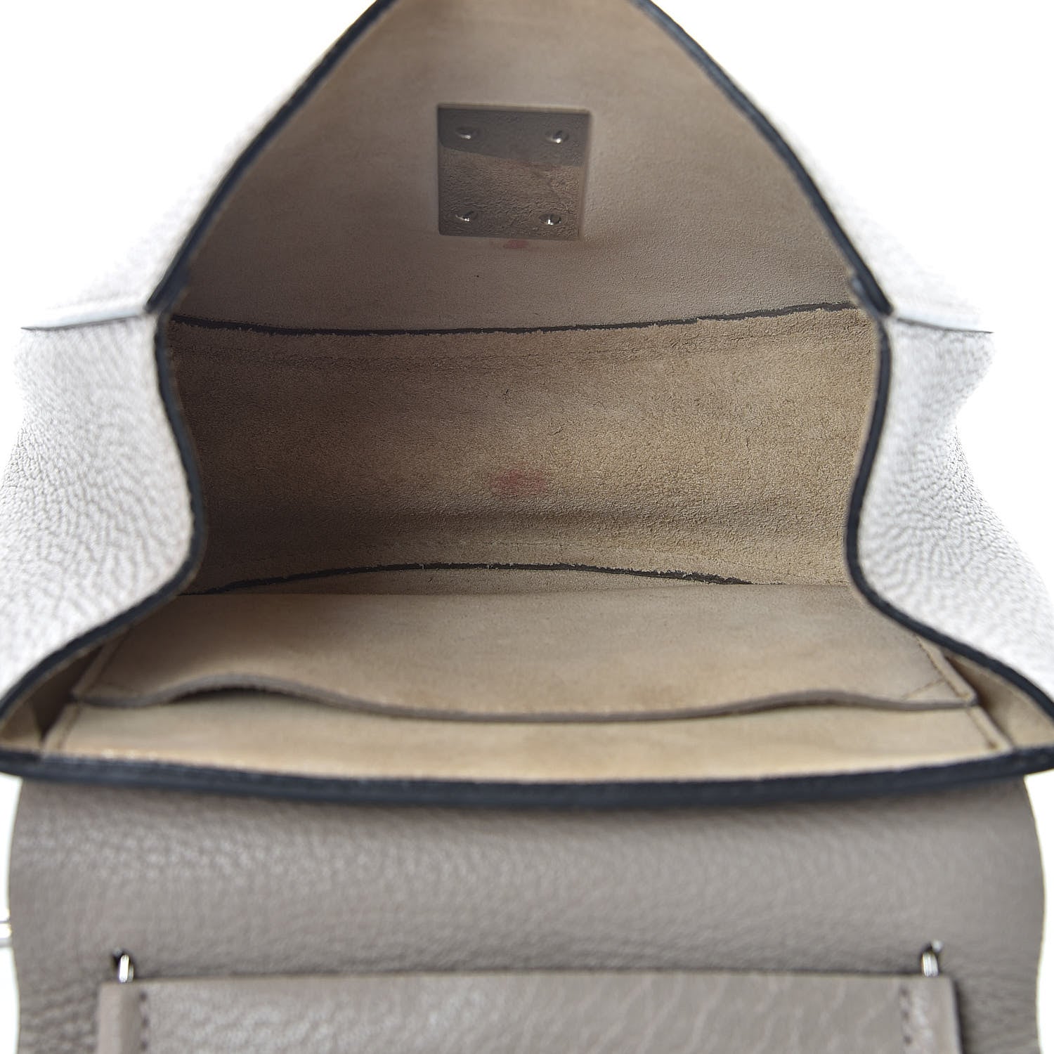 Chloe Grained Lambskin Mini Drew Shoulder Bag Cashmere Grey 5 of 19