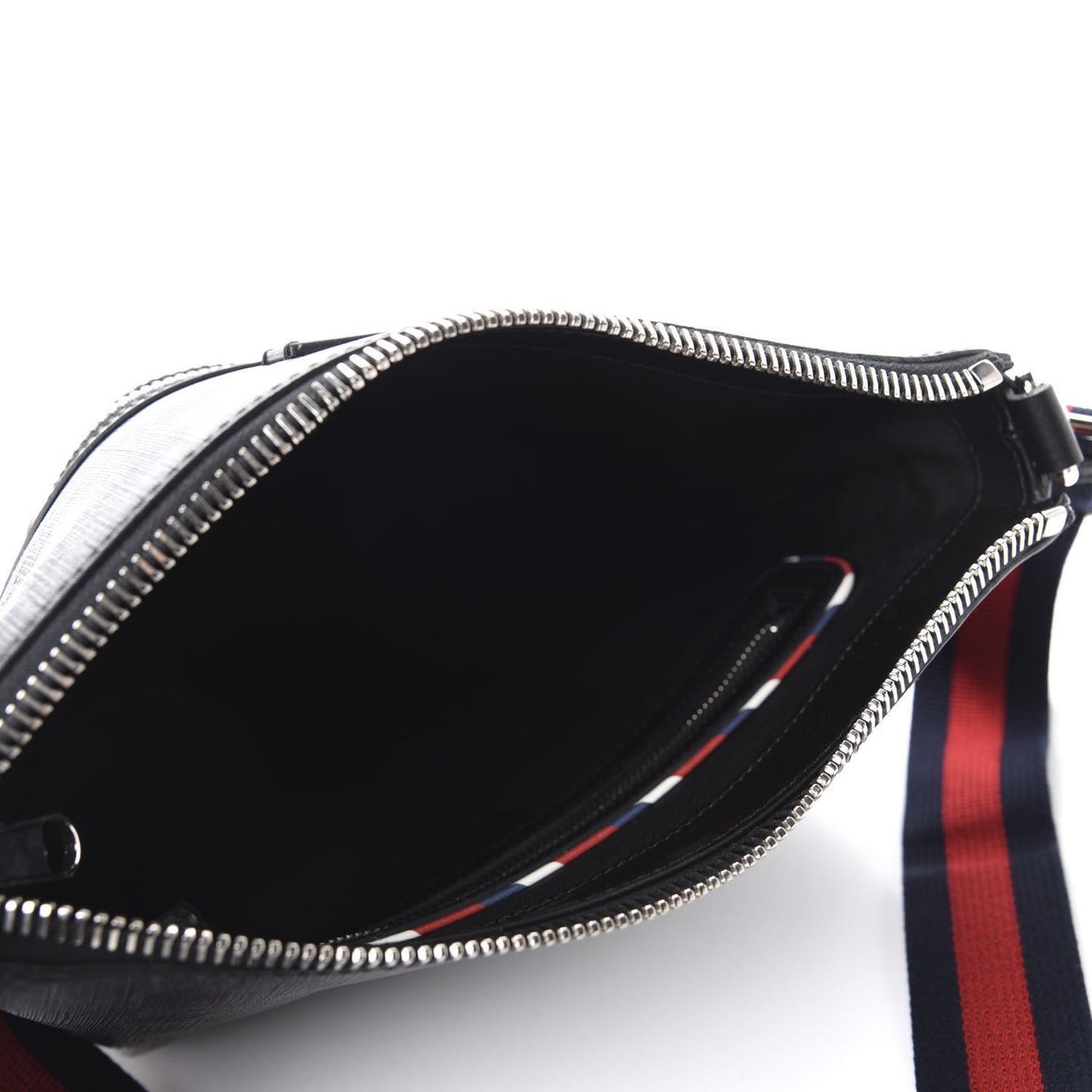 GG Supreme Monogram Night Courrier Flat Messenger Bag Black Multicolor