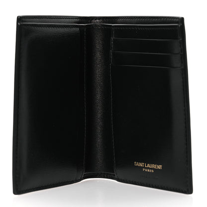 Saint Laurent Calfskin Techno Credit Card Wallet Black 5 of 12