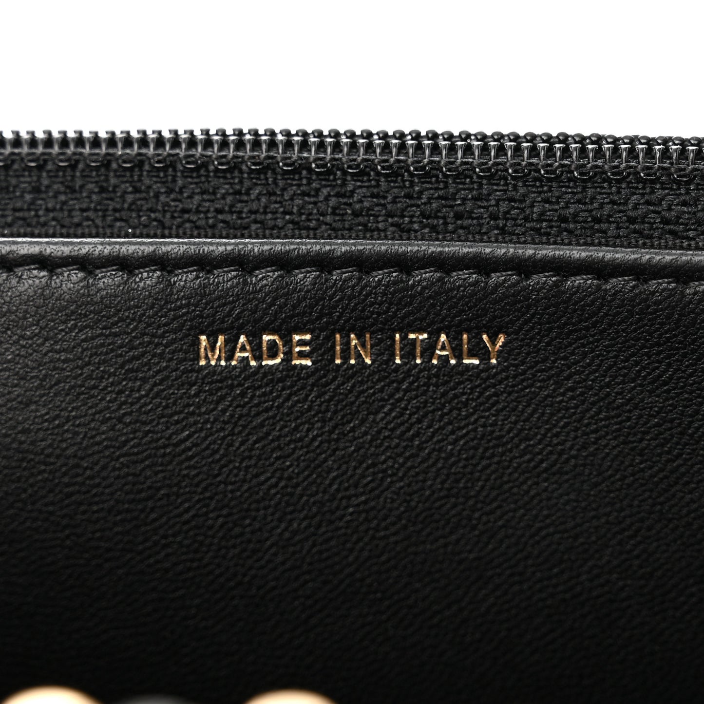 Lambskin Quilted Trendy CC Wallet On Chain WOC Black