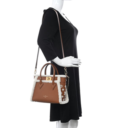 Louis Vuitton Grained Calfskin Shearling On My Side PM Caramel 2 of 10