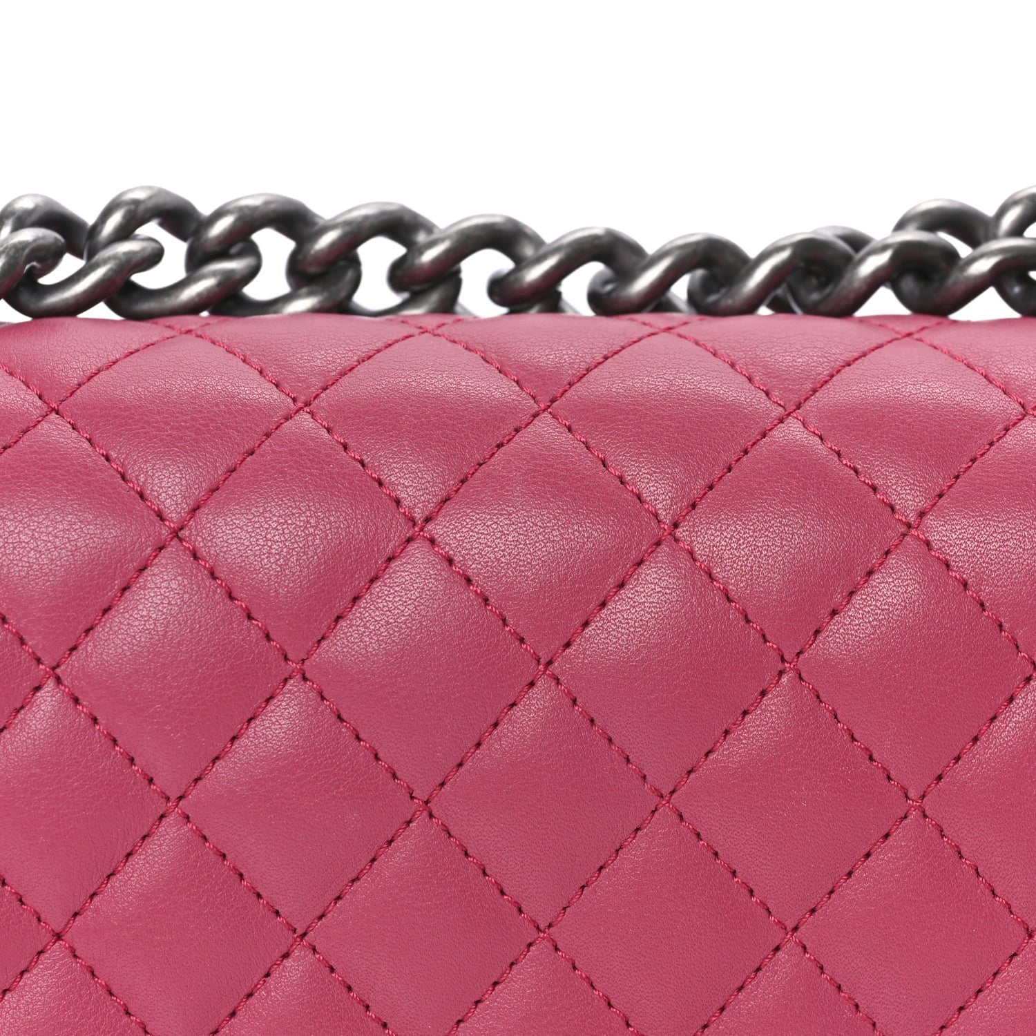 Chanel Lambskin Quilted Small Boy Flap  Dark Pink 7 of 9