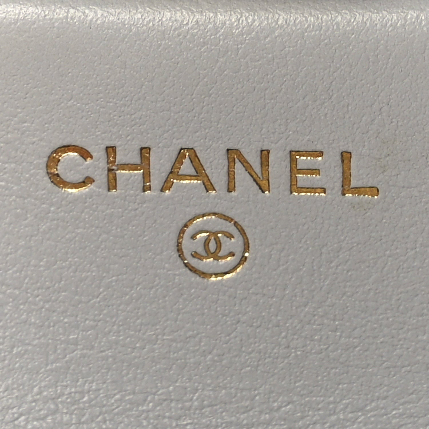 Chanel Calfskin Quilted Lady Handle Flap Card Holder With Chain  Grey 5 of 9