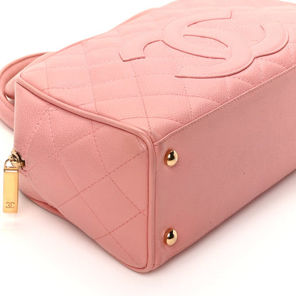 Chanel Caviar Quilted Small Bowler Pink 7 of 9
