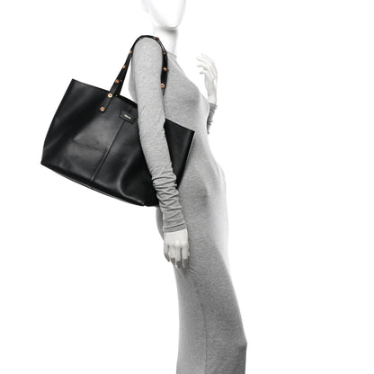 Versace Calfskin Palazzo Tote Black 2 of 13