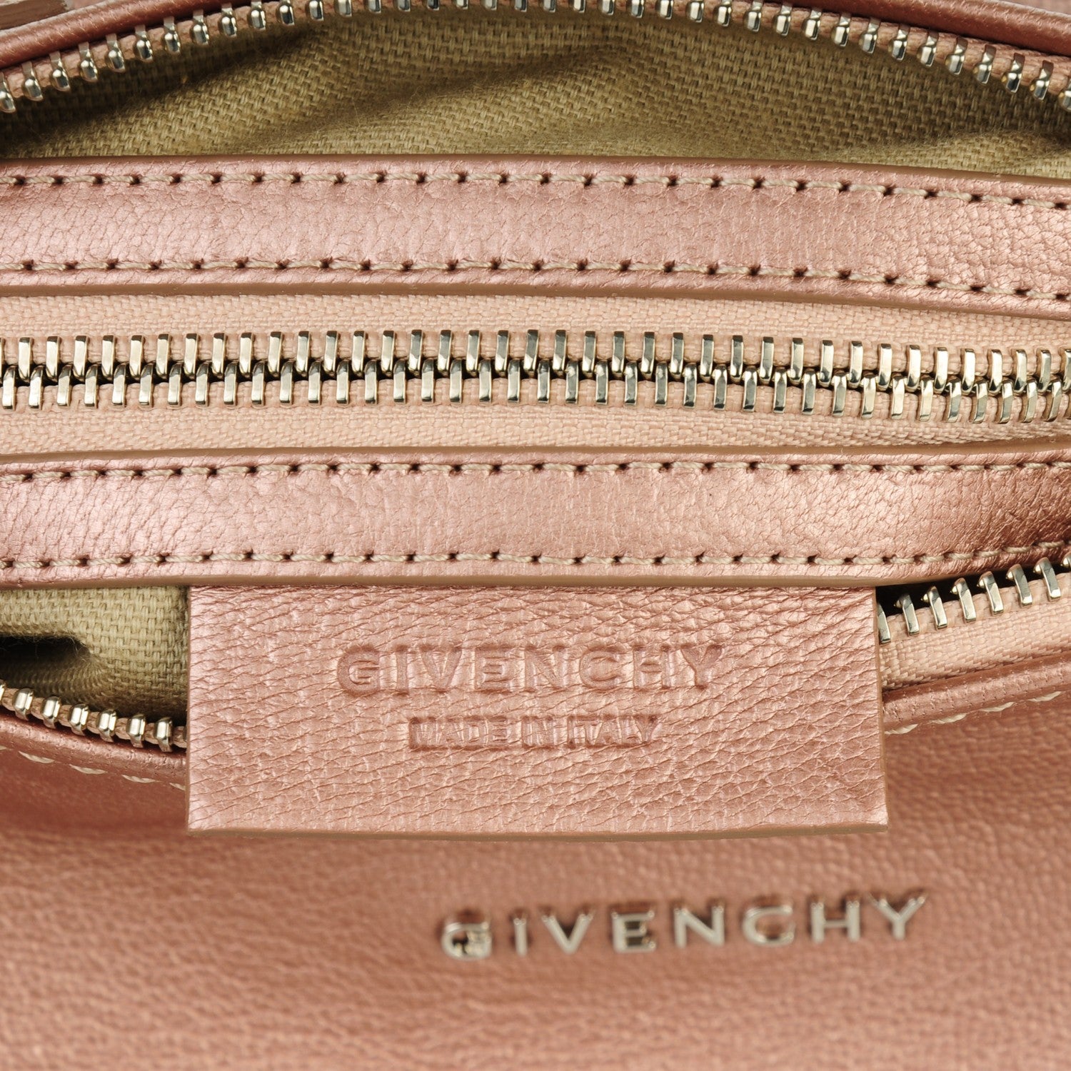 Givenchy Metallic Calfskin Mini Pandora Champagne 5 of 7