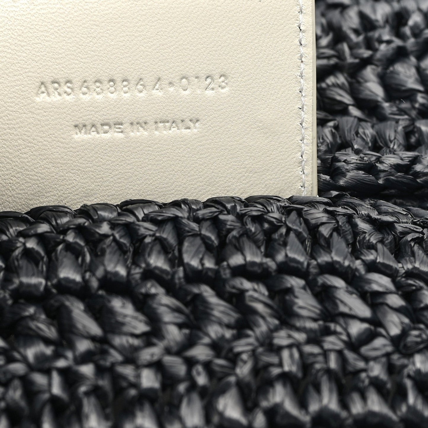 Raffia Rive Gauche Tote Black