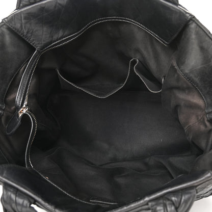 Chanel Aged Calfskin CC Tote Black 5 of 15