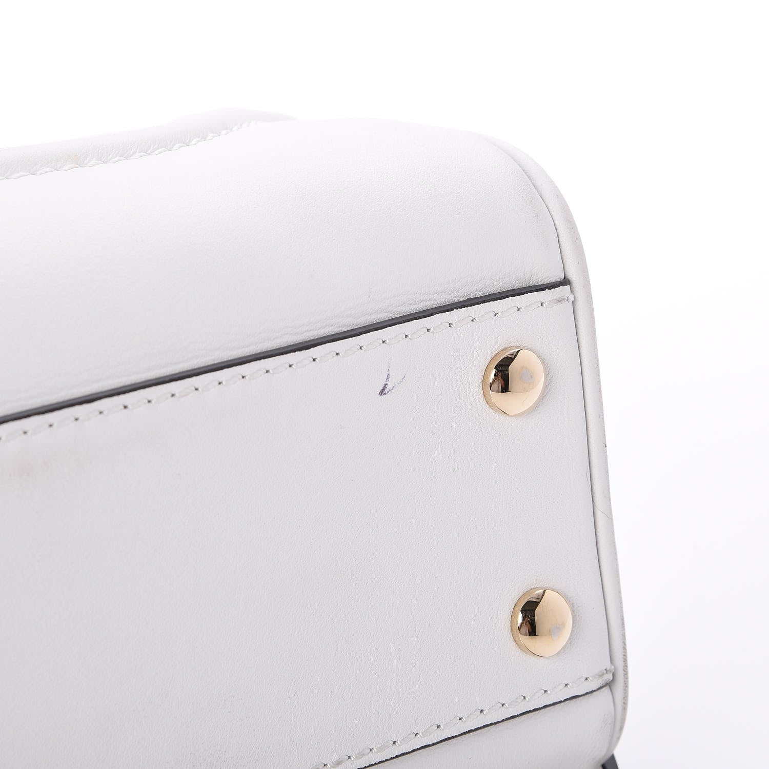 Versace Calfskin Medium Palazzo Empire Bag White 10 of 11