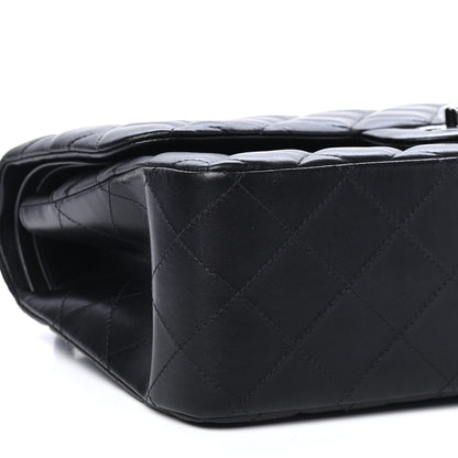 Chanel Lambskin Quilted Jumbo Double Flap So Black 8 of 9