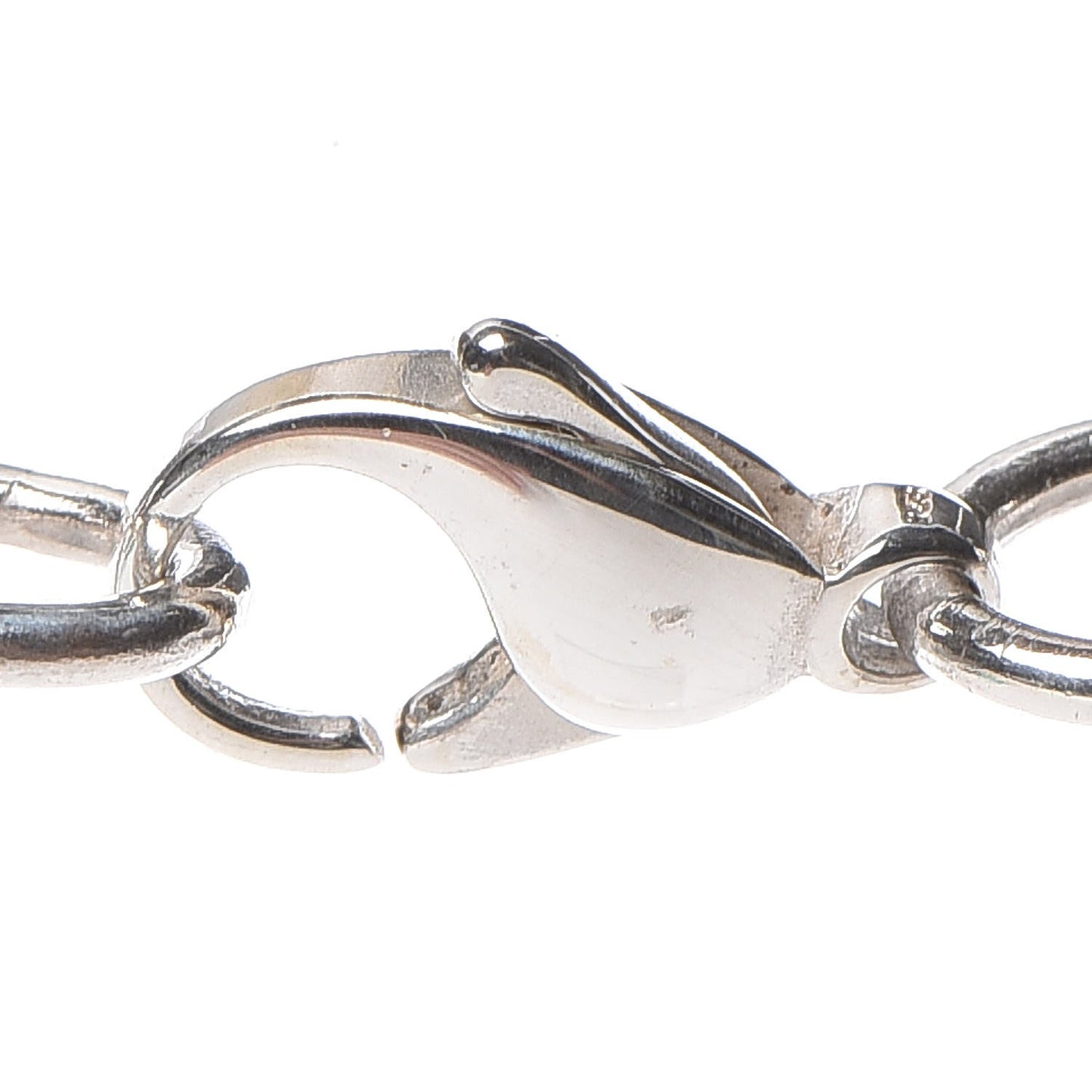 Sterling Silver Rubedo Infinity Link Necklace