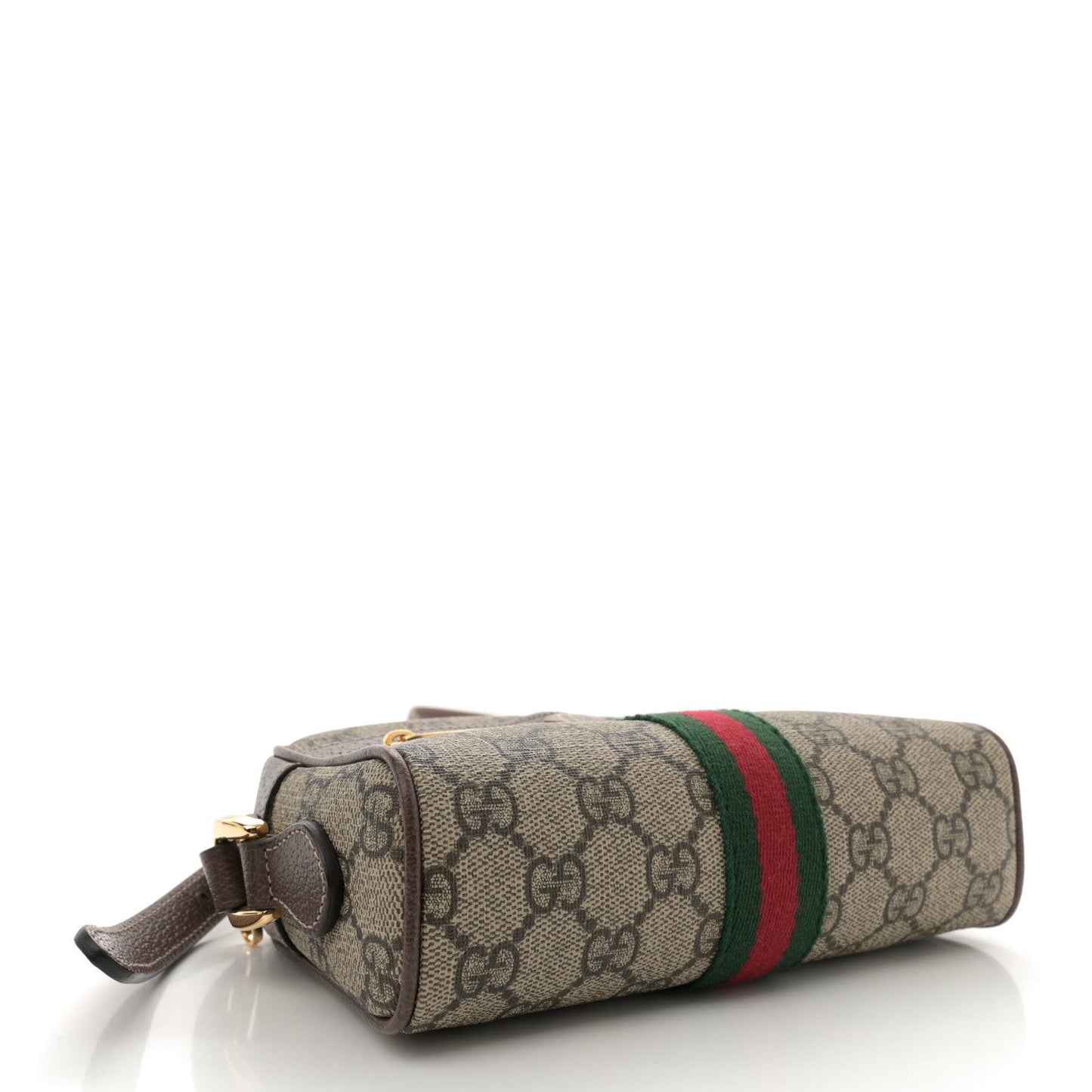 GG Supreme Monogram Web Mini Ophidia Shoulder Bag Brown