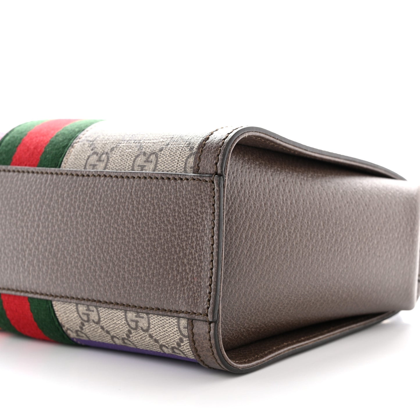 GG Supreme Monogram Equestrian Web Small Ophidia Tote Bag Beige Multicolor New Acero