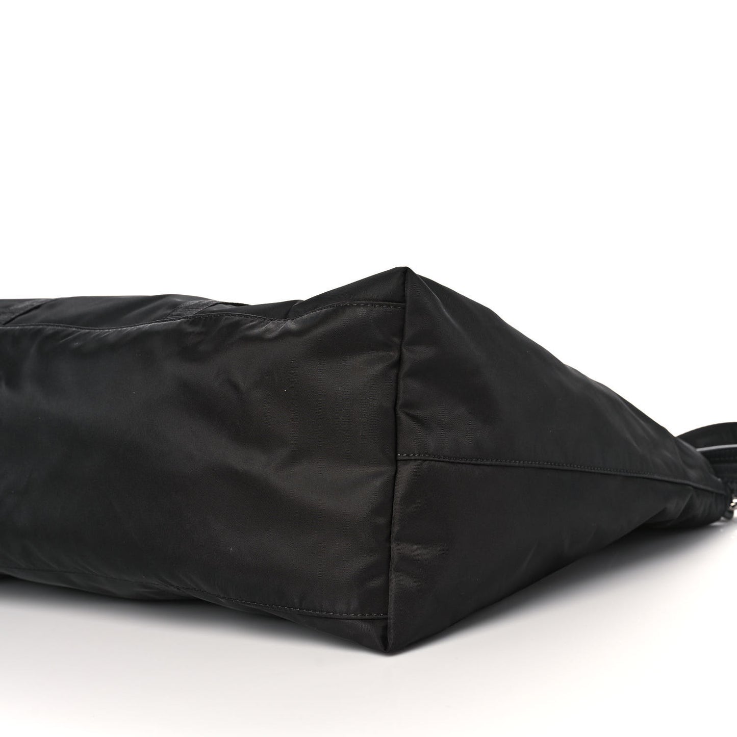 Nylon La Greca Logo Tote Black