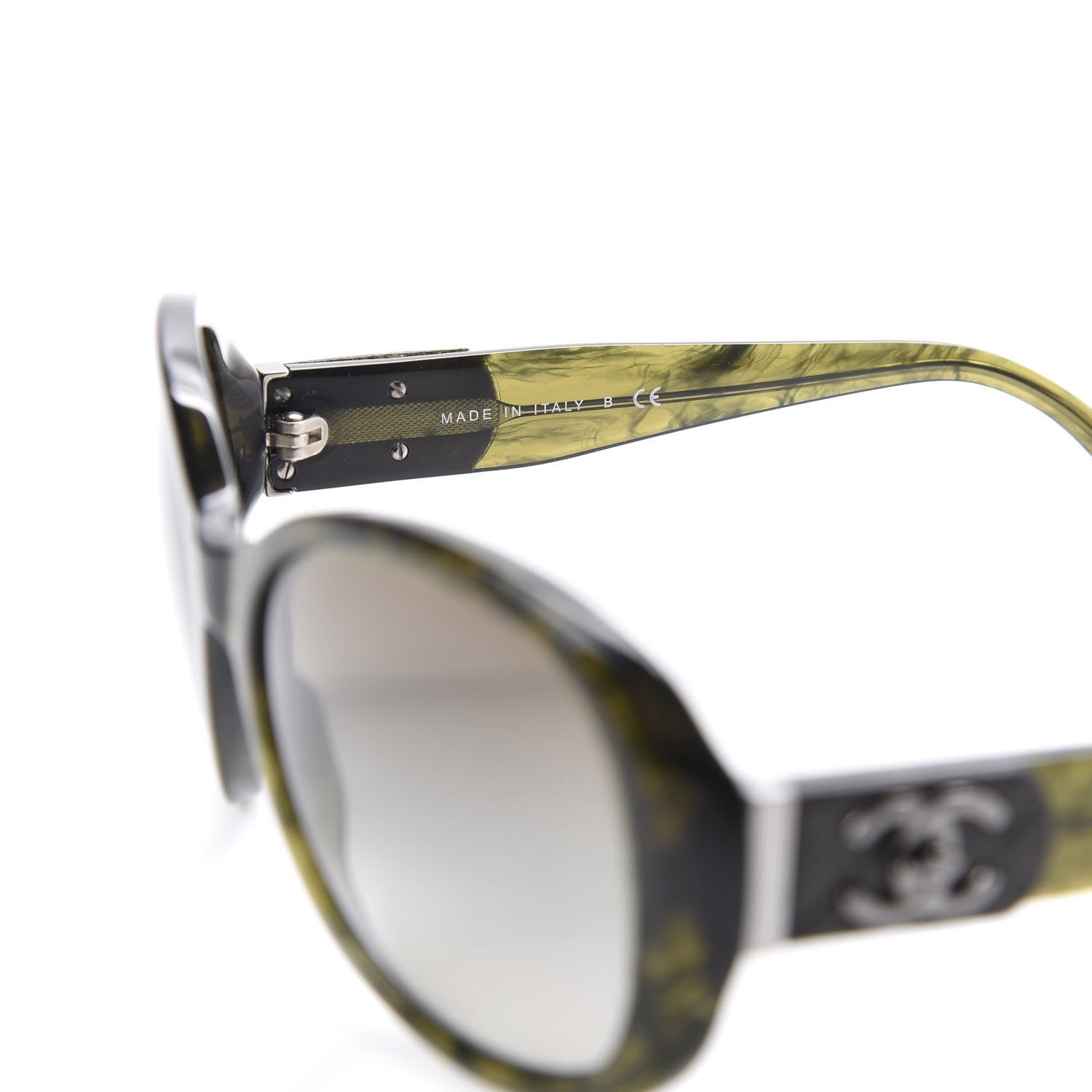 Chanel CC Turnlock Sunglasses 5235-Q Green 5 of 9