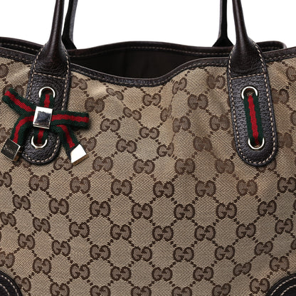 Gucci Monogram Medium Princy Tote  Dark Brown 6 of 8