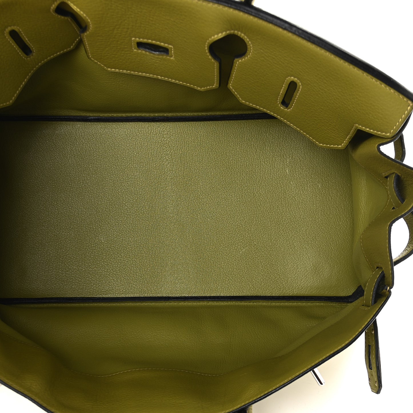 Taurillon Clemence JPG Birkin 42 Chartreuse