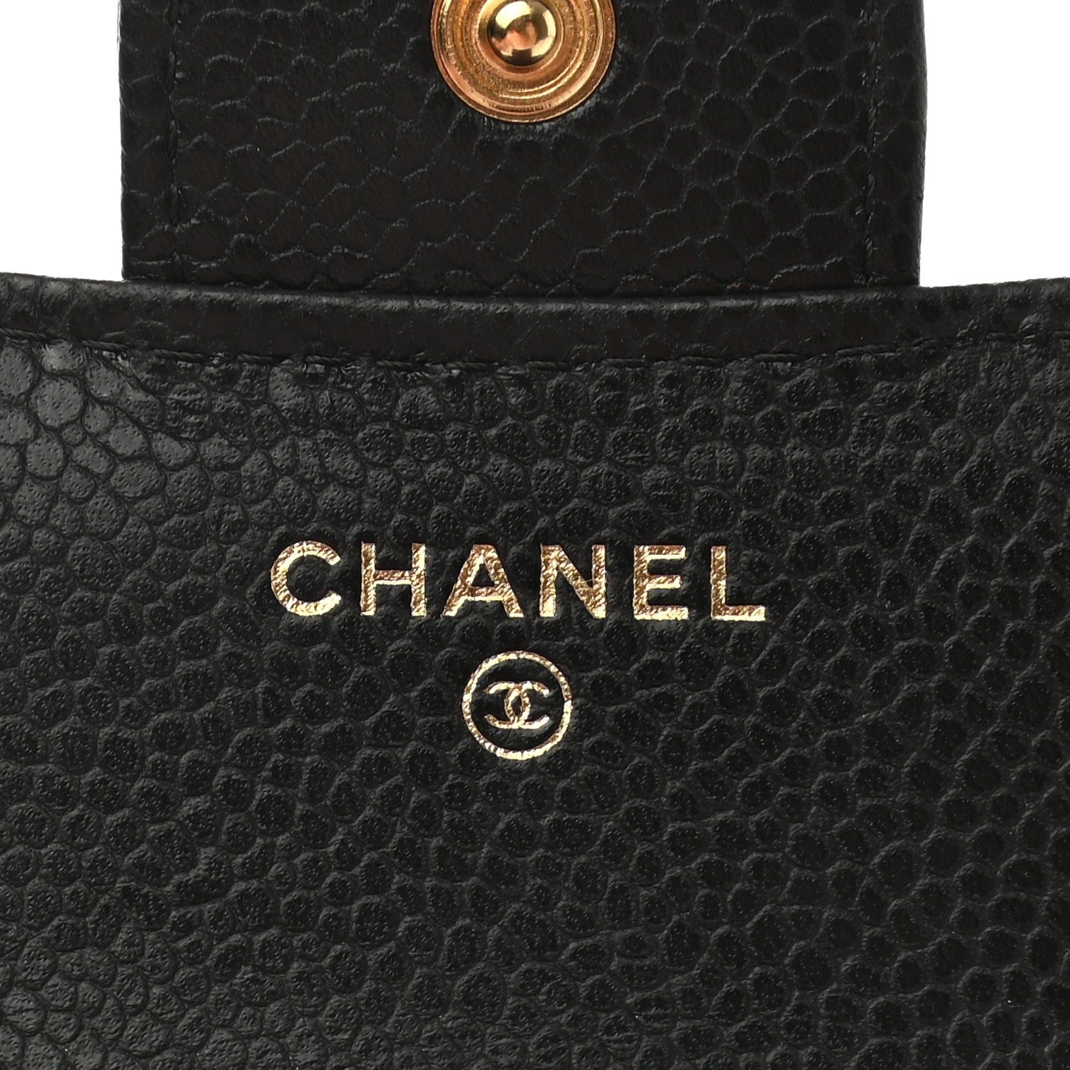 Chanel Caviar Quilted Compact Flap Wallet Black 6 of 8