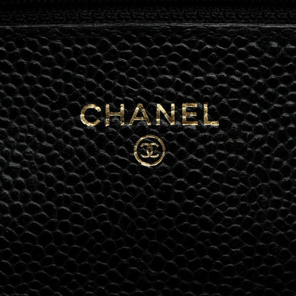 Chanel Caviar Quilted Wallet On Chain WOC Black 6 of 10