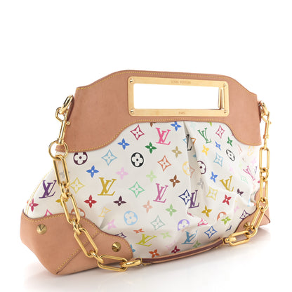 Louis Vuitton Monogram Multicolor Judy MM White 3 of 10