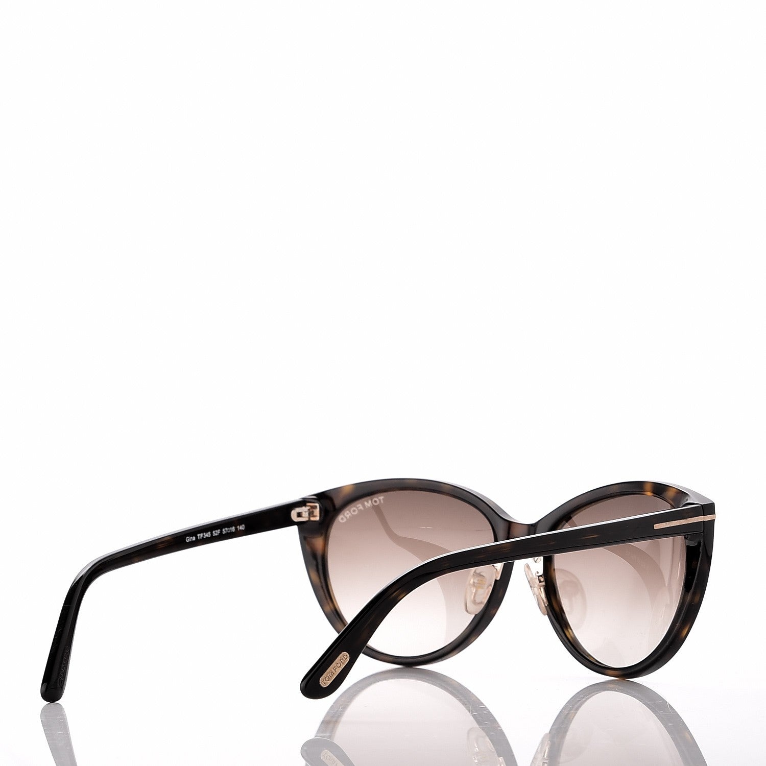 Tom Ford Gina Sunglasses TF345 Tortoise 4 of 9