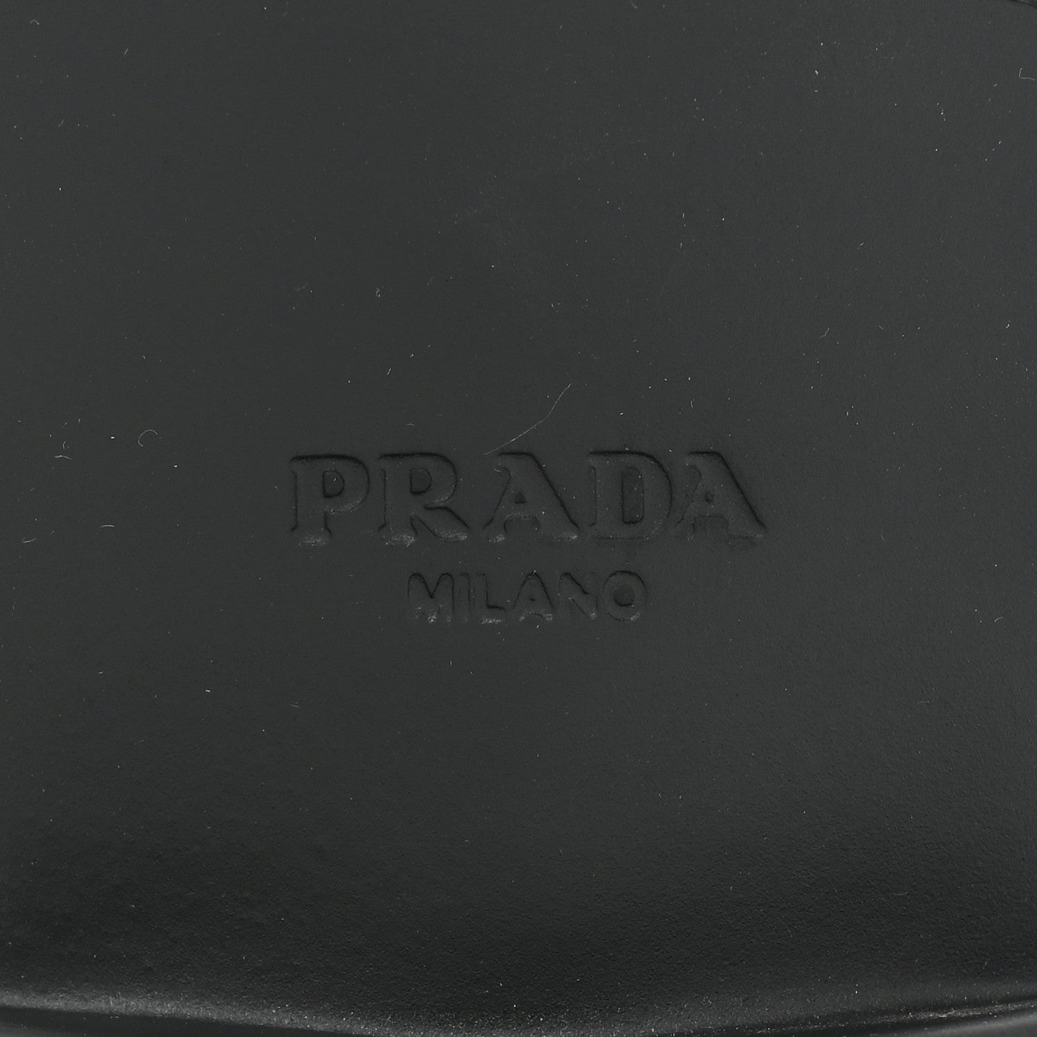 Prada Vernice Triangle 50mm Loafers 40 Black 6 of 13