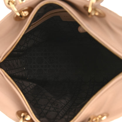 Christian Dior Lambskin Cannage Large Lady Dior Beige 5 of 15
