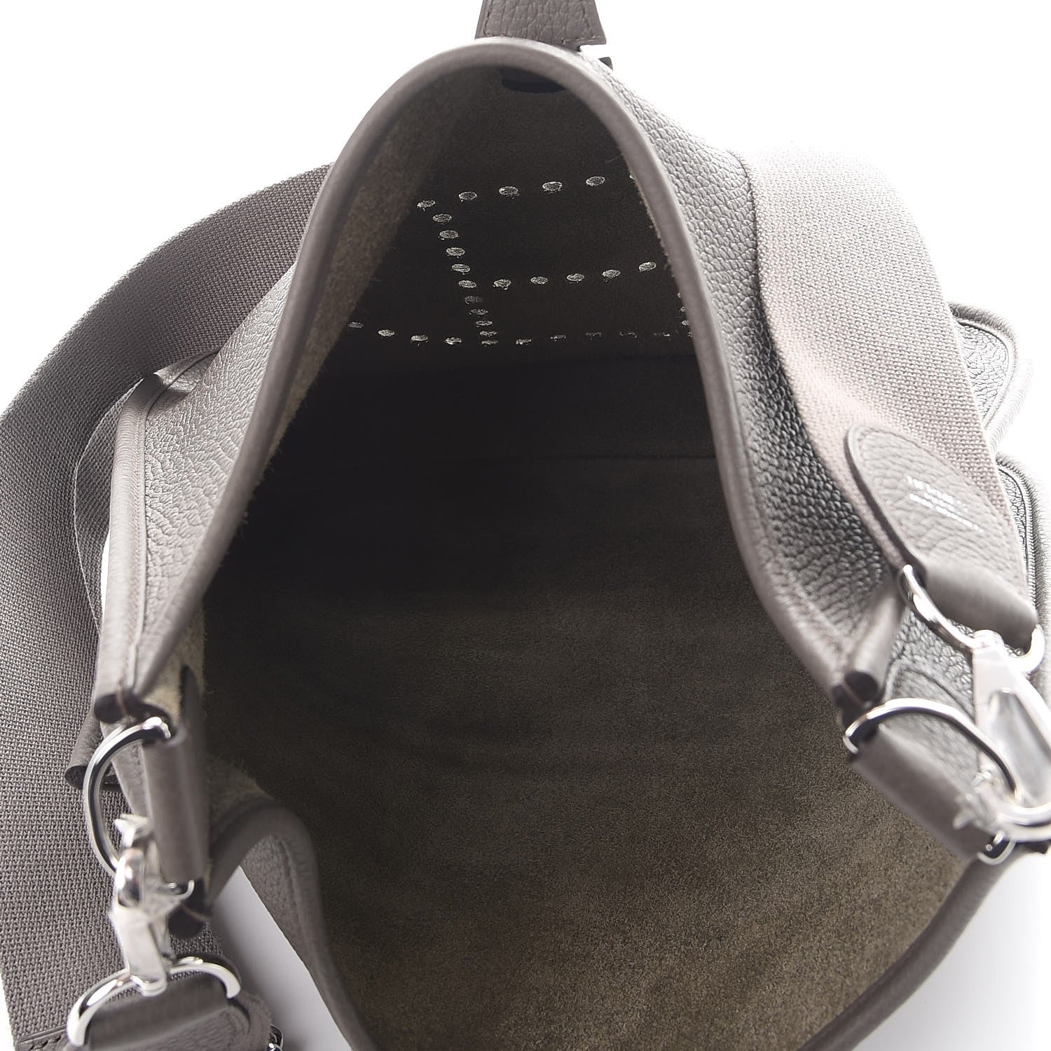 Hermes Taurillon Clemence Evelyne III PM Etain 5 of 8