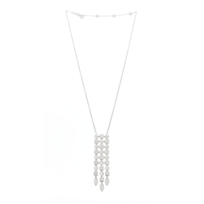 Bulgari 18K White Gold Diamond Lucea Necklace 3 of 6