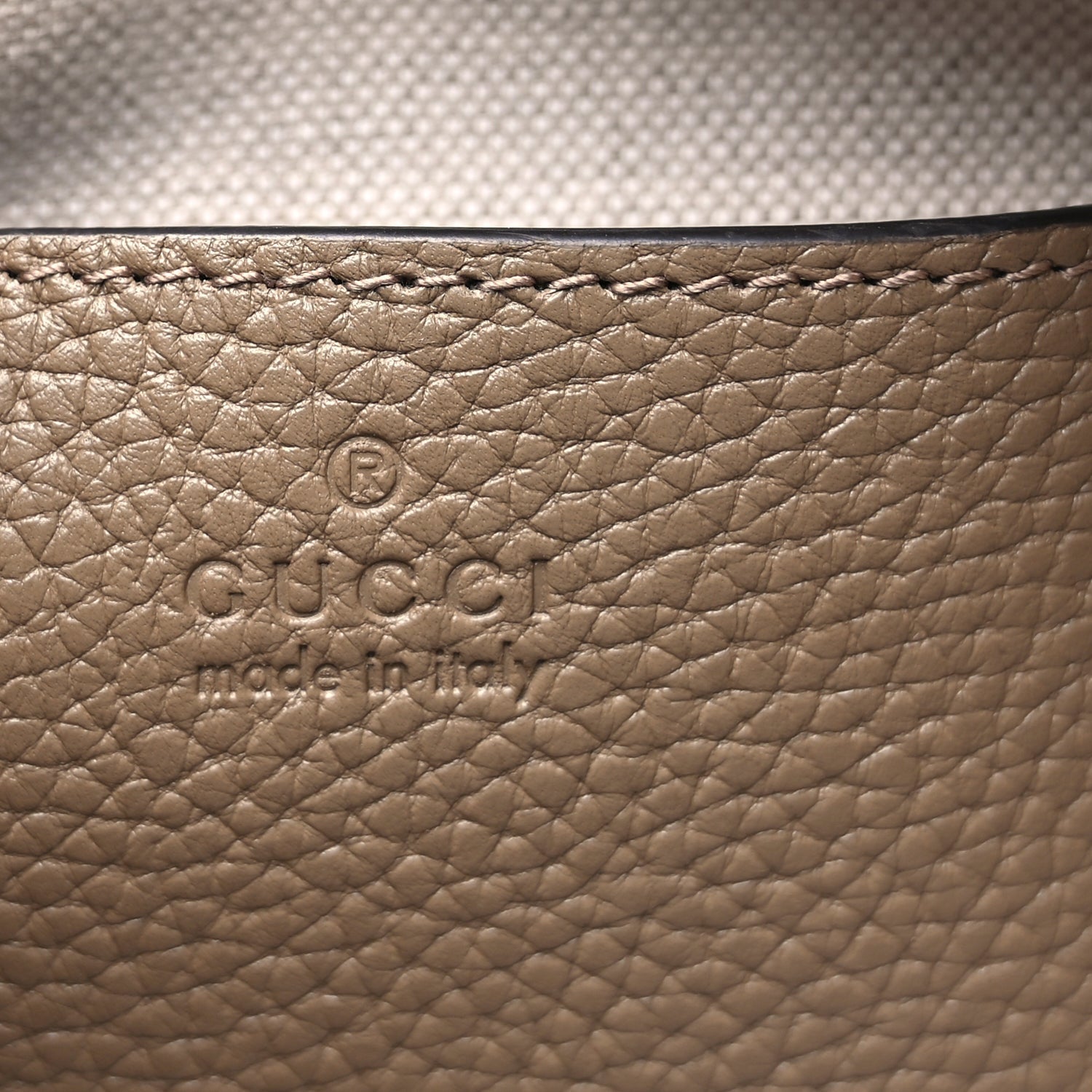 Gucci Piuma Calfskin Jumbo GG Embossed Mini Duffle Bag Good Taupe 5 of 8
