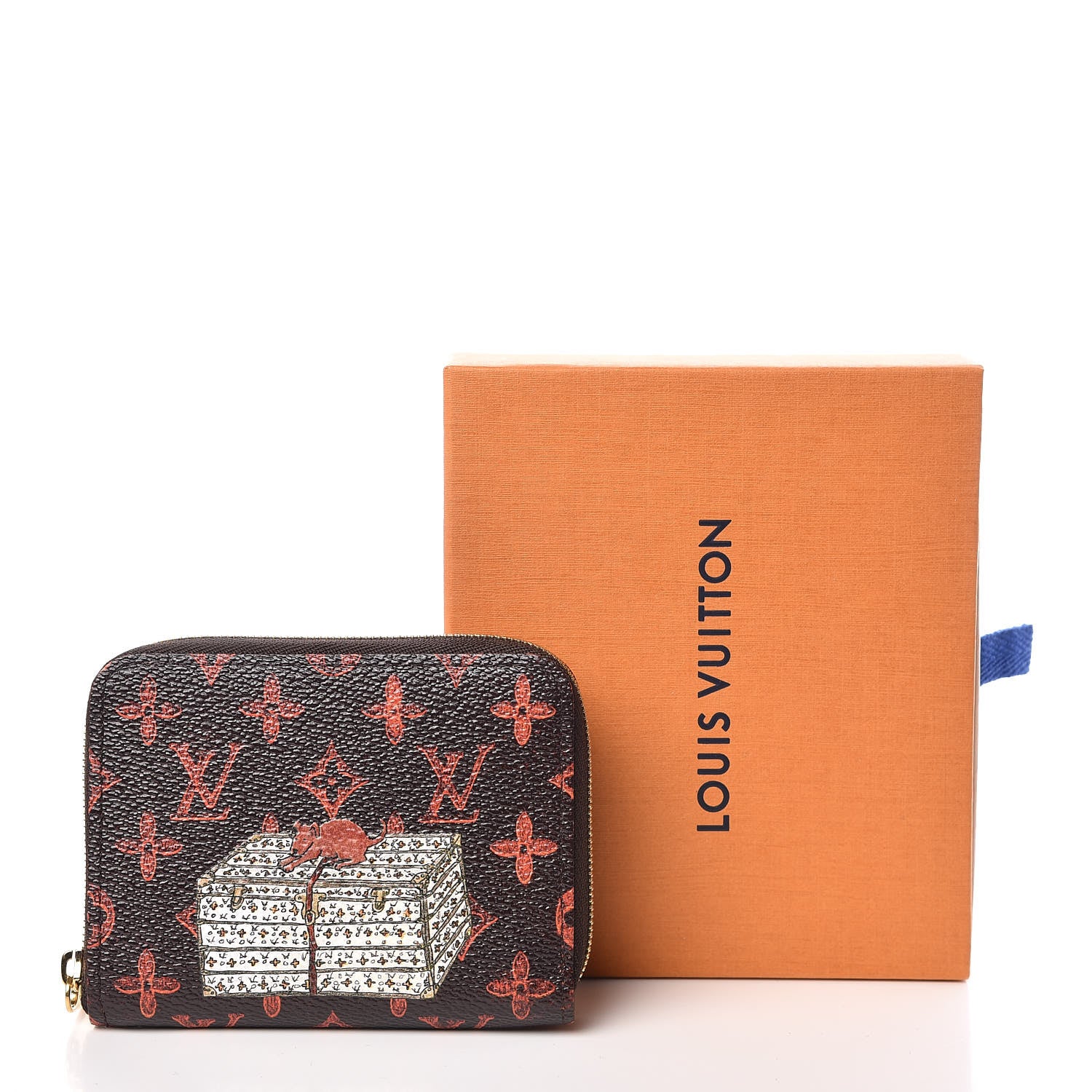 Louis Vuitton Catogram Zippy Coin Purse Marron 7 of 7