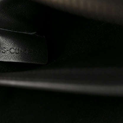 Celine Calfskin Triomphe Embossed Medium Messenger Bag Black 7 of 12