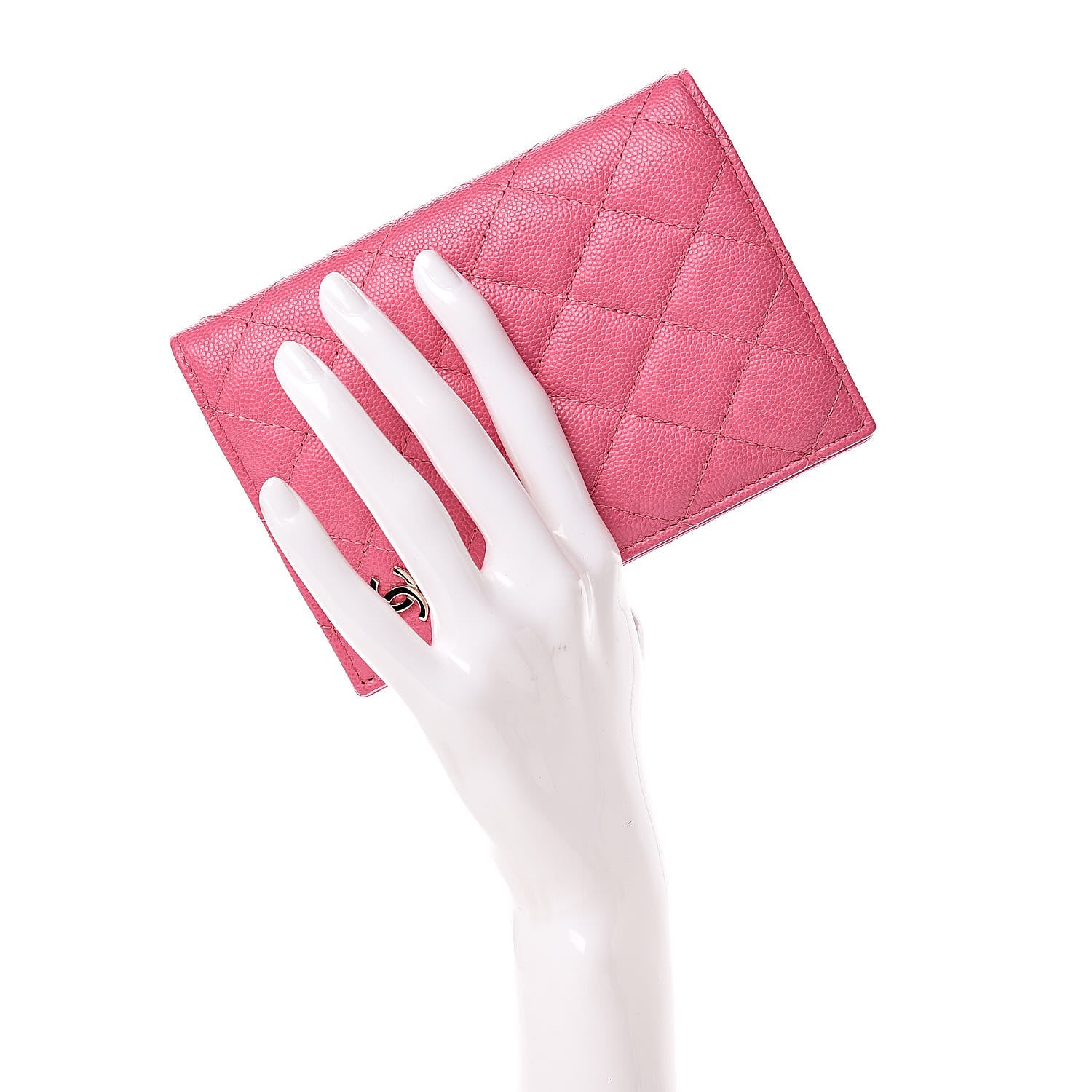 Chanel Caviar Quilted Passport Holder Pink 2 of 8