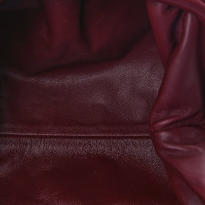 Bottega Veneta Smooth Butter Calf The Pouch Oversized Clutch  Bordeaux 5 of 9